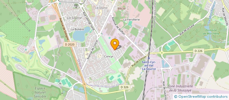 localisation de l'entreprise EBP à ORLEANS