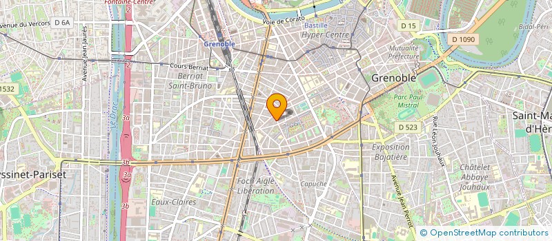 localisation de l'entreprise EBP INVEST à GRENOBLE
