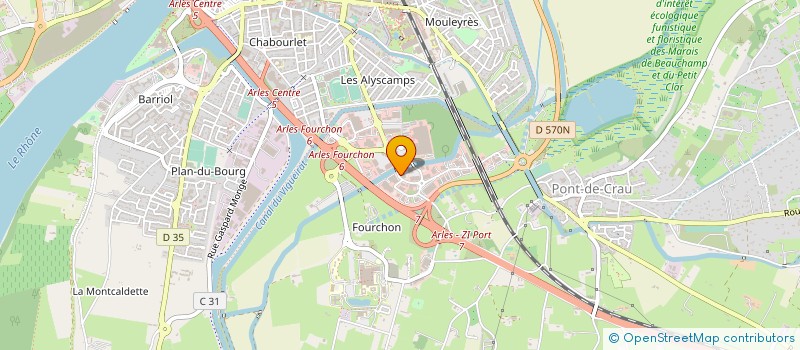 localisation de l'entreprise EBPRO à ARLES