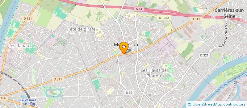 localisation de l'entreprise EBPSY  MONTESSON