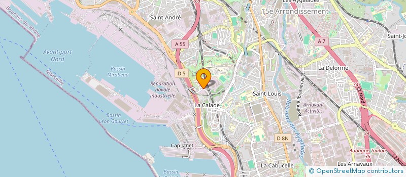 localisation de l'entreprise EBR à MARSEILLE