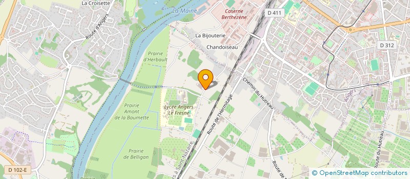localisation de l'entreprise EBRA SA à SAINTE-GEMMES-SUR-LOIRE