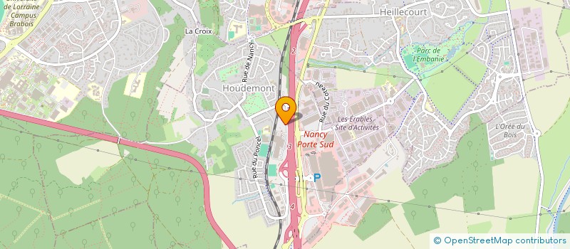 localisation de l'entreprise EBRA SERVICES  HOUDEMONT