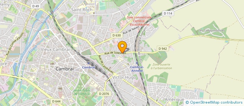 localisation de l'entreprise EBRC  ESCAUDUVRES