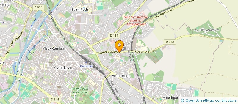 localisation de l'entreprise EBRC IMMOBILIER  ESCAUDUVRES