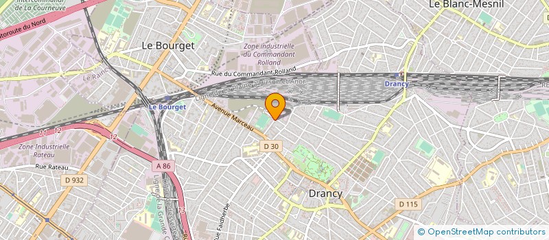 localisation de l'entreprise EBRG à DRANCY