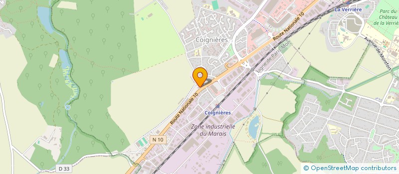 localisation de l'entreprise EBRG CONSTRUCTION  COIGNIERES