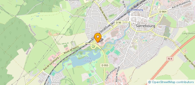 localisation de l'entreprise EBS  SARREBOURG