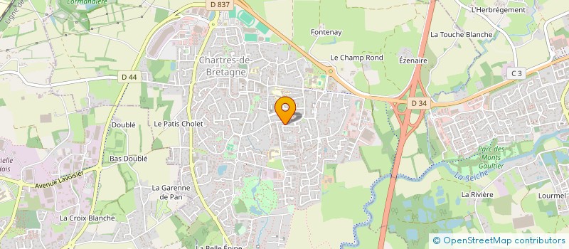 localisation de l'entreprise EBS AVENTURES  CHARTRES-DE-BRETAGNE