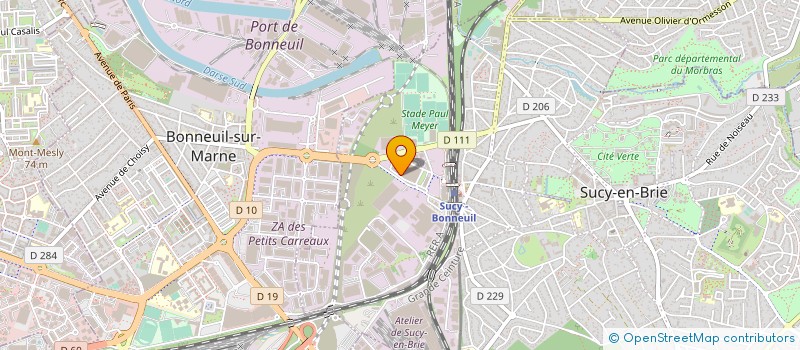 localisation de l'entreprise EBS BATIMENT à SUCY-EN-BRIE