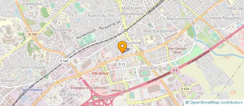 localisation de l'entreprise EBS CONFORT  NIMES