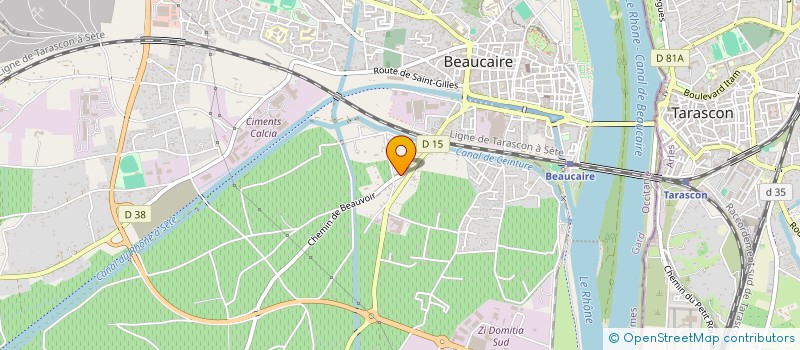 localisation de l'entreprise EBS EQUIPEMENT à BEAUCAIRE