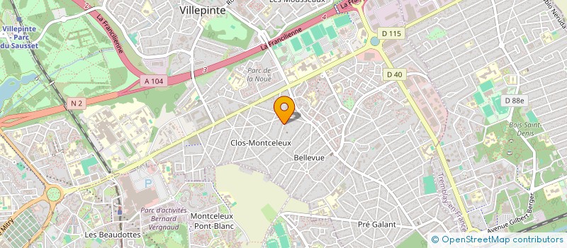 localisation de l'entreprise EBS INDUSTRIES  VOUILLE