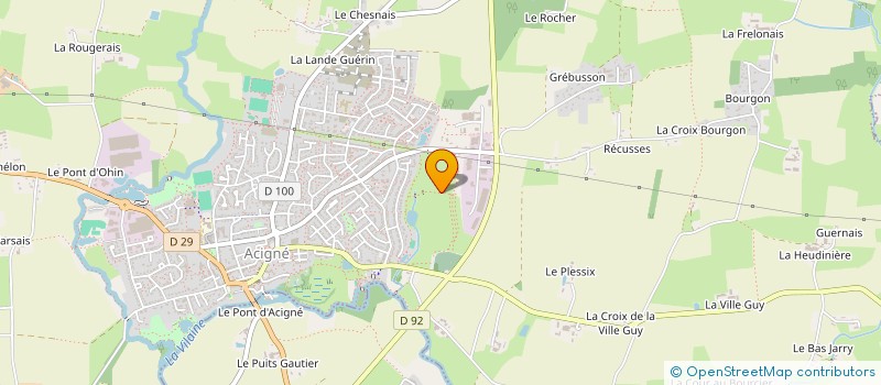 localisation de l'entreprise EBS LE RELAIS BRETAGNE  ACIGNE