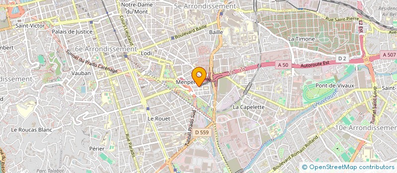 localisation de l'entreprise EBS ORGANISATION COMMUNICATION à MARSEILLE