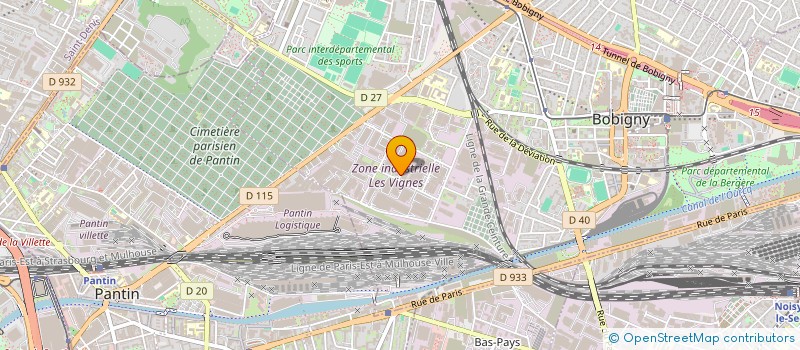 localisation de l'entreprise EBS SARL  BOBIGNY