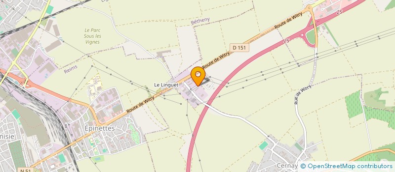 localisation de l'entreprise EBS SECURITE à CERNAY-LES-REIMS