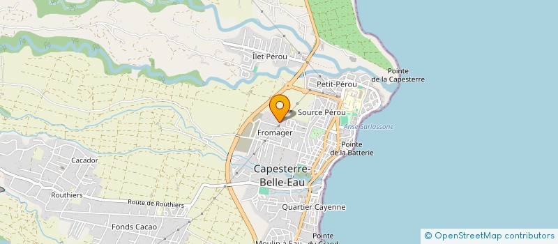 localisation de l'entreprise EBT à CAPESTERRE-BELLE-EAU