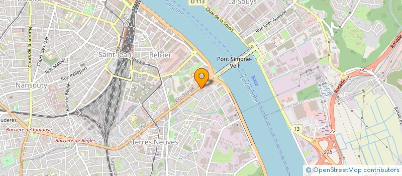 localisation de l'entreprise EBT BORDEAUX à BEGLES