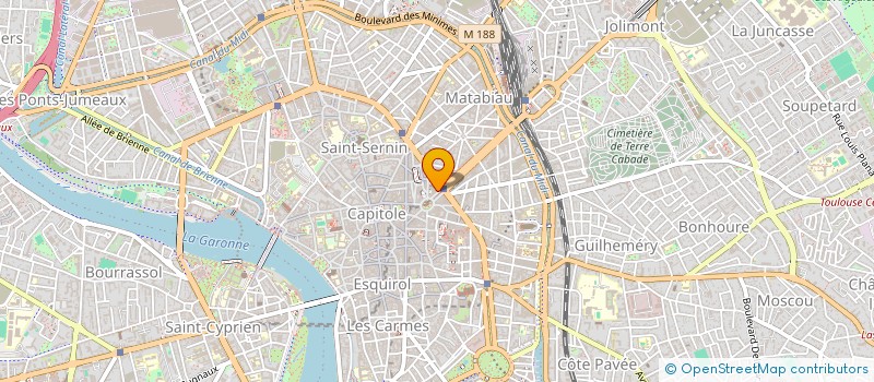 localisation de l'entreprise EBT (EXPLOITATION DES BOIS DE LA TEMPETE)  TOULOUSE