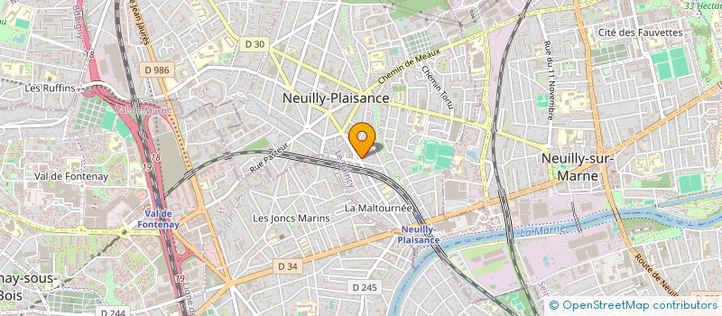 localisation de l'entreprise EBTAW à NEUILLY-PLAISANCE