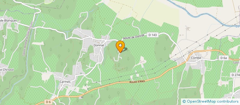 localisation de l'entreprise EBTP ELECTRICITE BATIMENTS ET T.P  SABRAN