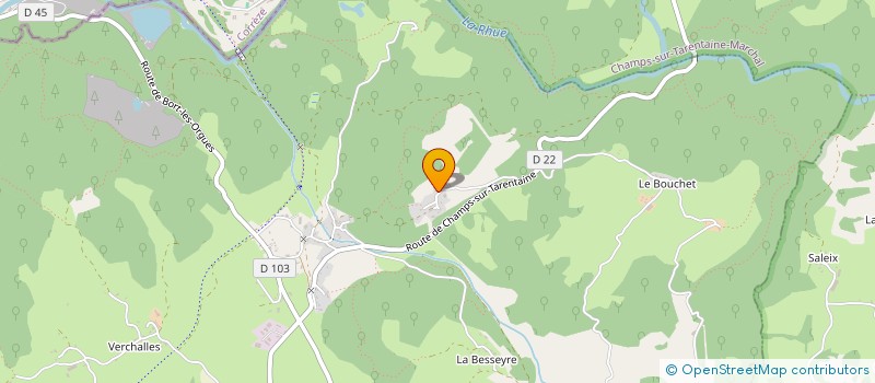 localisation de l'entreprise EBTP ENTRE GENER BATIM TRAVAUX PUBLICS à VEBRET