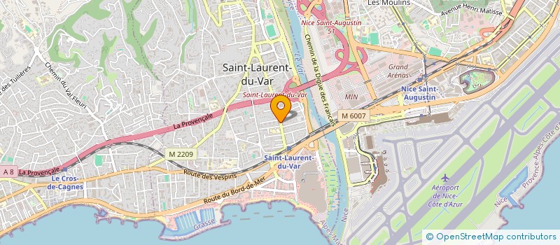 localisation de l'entreprise EBTT ET FILS à SAINT-LAURENT-DU-VAR