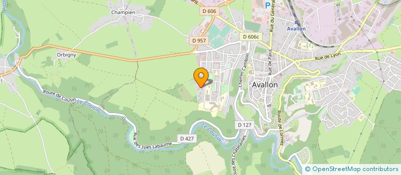 localisation de l'entreprise EBURNIE IMPORT & EXPORT à AVALLON
