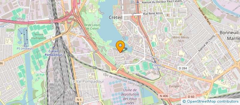 localisation de l'entreprise EC à CRETEIL