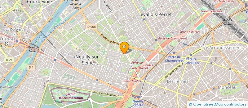 localisation de l'entreprise EC AGENCY à NEUILLY-SUR-SEINE