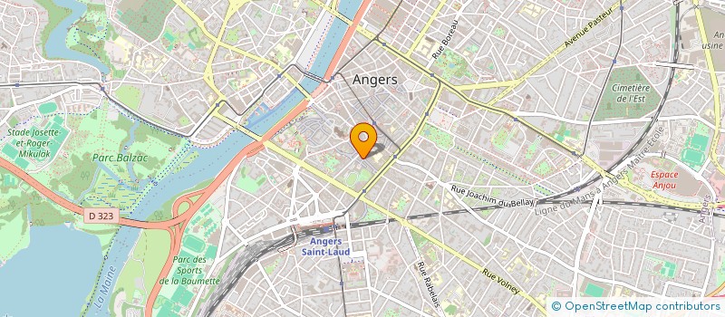 localisation de l'entreprise EC ANGERS à ANGERS