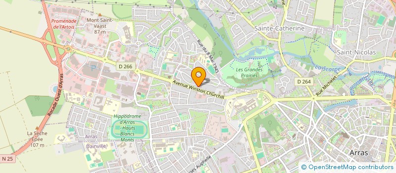 localisation de l'entreprise EC ARRAS à ARRAS