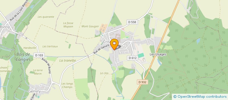 localisation de l'entreprise EC BATIMENT 77  CRISOLLES