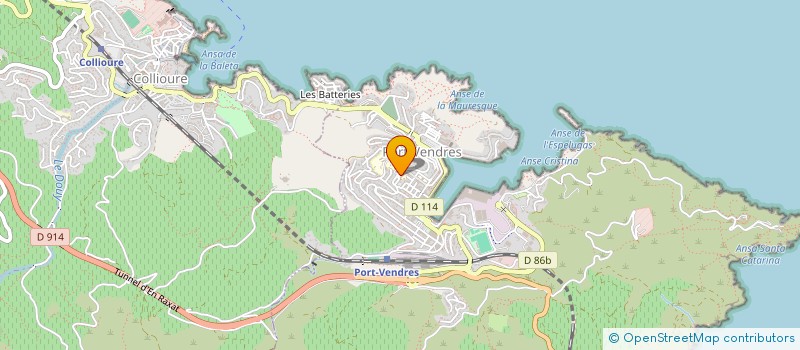 localisation de l'entreprise EC CANTON MUSIQ COTE ROCHEUSE  PORT-VENDRES