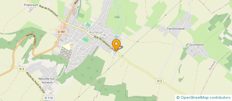 localisation de l'entreprise EC'EAU  AUNEUIL