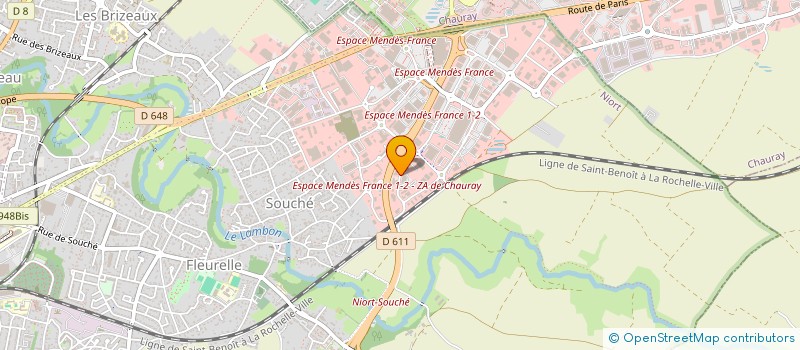 localisation de l'entreprise EC EAU DISTRIBUTION à NIORT