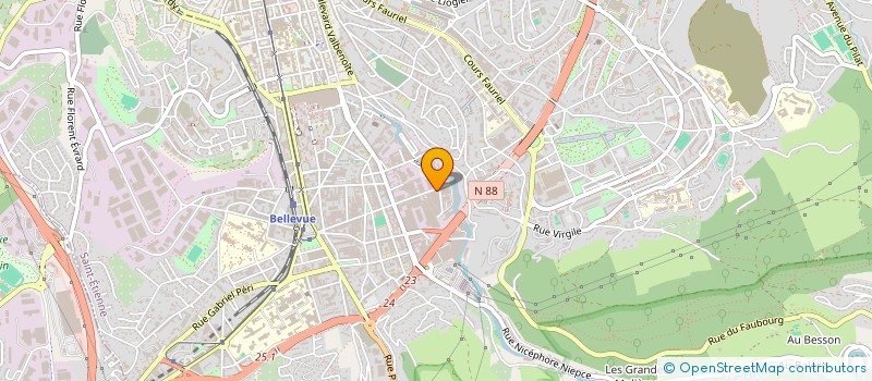 localisation de l'entreprise EC ECONOMIE CONSTRUCTION  SAINT-ETIENNE