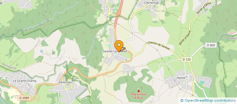 localisation de l'entreprise EC-EFRES à SAINT-GENES-CHAMPANELLE