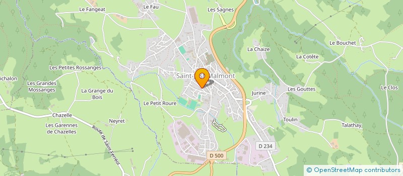 localisation de l'entreprise EC ELAGAGE PAYSAGE à SAINT-JUST-MALMONT