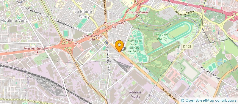 localisation de l'entreprise EC ETANCHE à VENISSIEUX