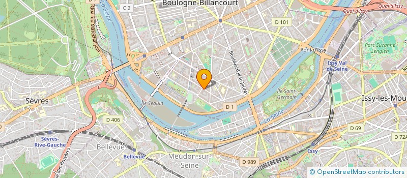 localisation de l'entreprise EC-FH GALERIE à BOULOGNE-BILLANCOURT