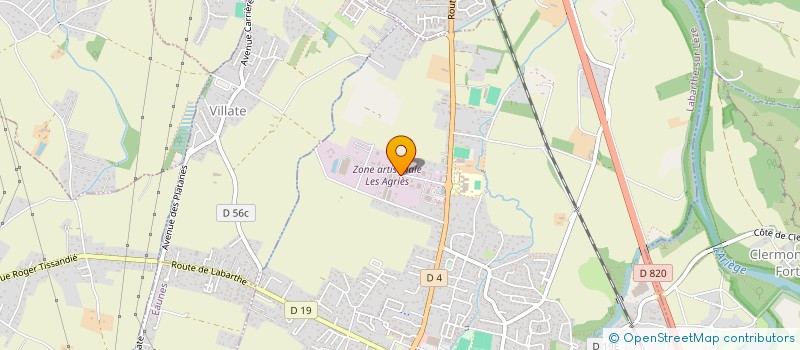 localisation de l'entreprise EC FIBRE FRANCE à LABARTHE-SUR-LEZE