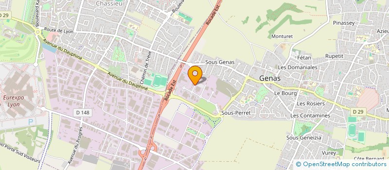 localisation de l'entreprise EC GARDEN  GENAS