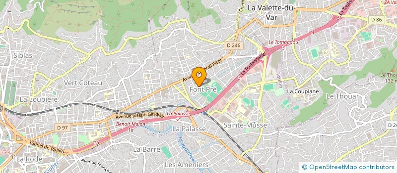 localisation de l'entreprise EC - GROUP  TOULON