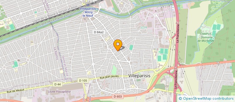 localisation de l'entreprise EC HOLDING  VILLEPARISIS
