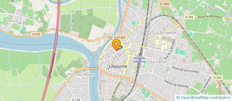 localisation de l'entreprise EC IMMOBILIER à LIBOURNE