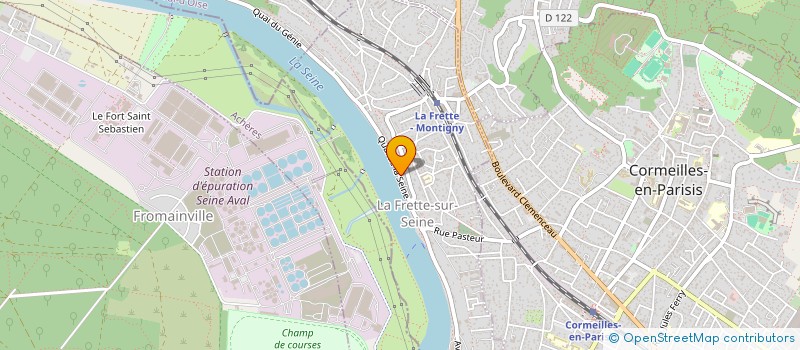 localisation de l'entreprise EC IMMOBILIER  LA FRETTE-SUR-SEINE