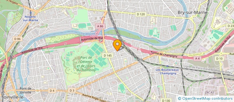 localisation de l'entreprise EC INVEST à CHAMPIGNY-SUR-MARNE