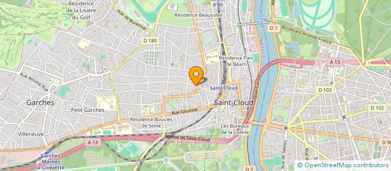 localisation de l'entreprise EC INVEST à SAINT-CLOUD